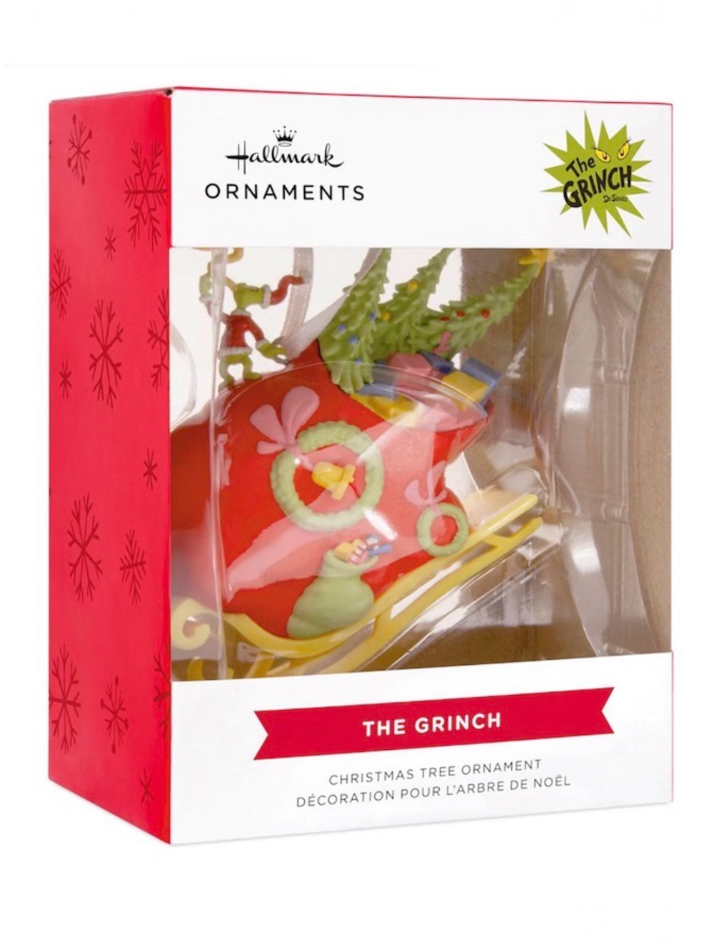 Hallmark Dr. Seuss's Grinch Christmas Ornament (Grinch on Sleigh)